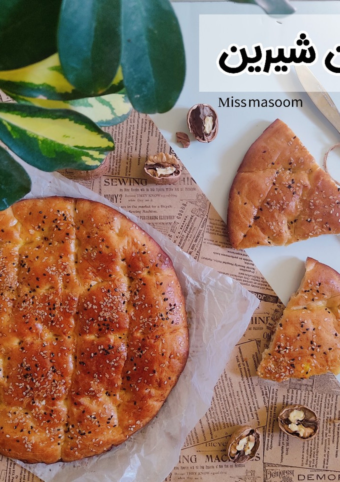 عکسی از دستور نان شیرین