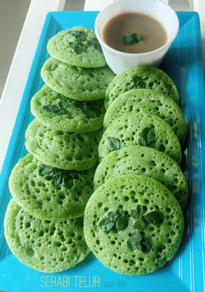 Foto resep Serabi Telur daun Kelor