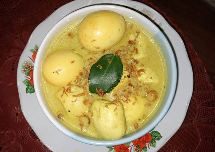 Resep Unik Opor Telor + Tahu Nikmat Lezat