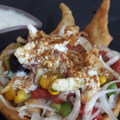 A picture of Katori chaat #fast_food_compition.