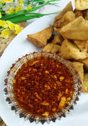 Foto resep Tahu Goreng dan sambal boncabe
