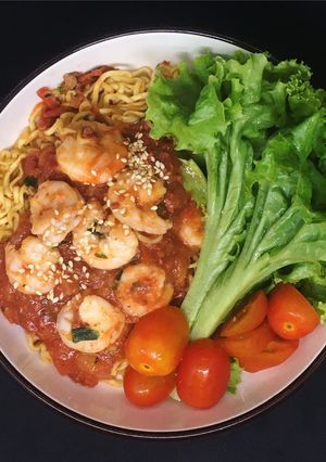 Hình của món [Giảm cân - eat clean #D_30] Mỳ gói Spaghetti (525calo).