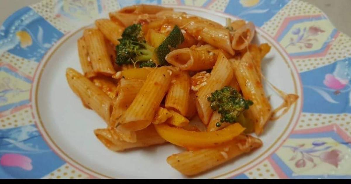 Veg Penne Pasta 😋 Recipe by Anoli Vinchhi Cookpad
