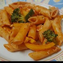 A picture of Veg Penne Pasta 😋.