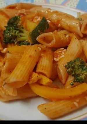 A picture of Veg Penne Pasta 😋.