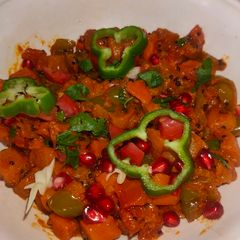 Apple sabzi A picture of Apple sabzi.