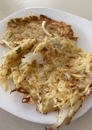 Una foto de Papa hash brown estilo la Doñita