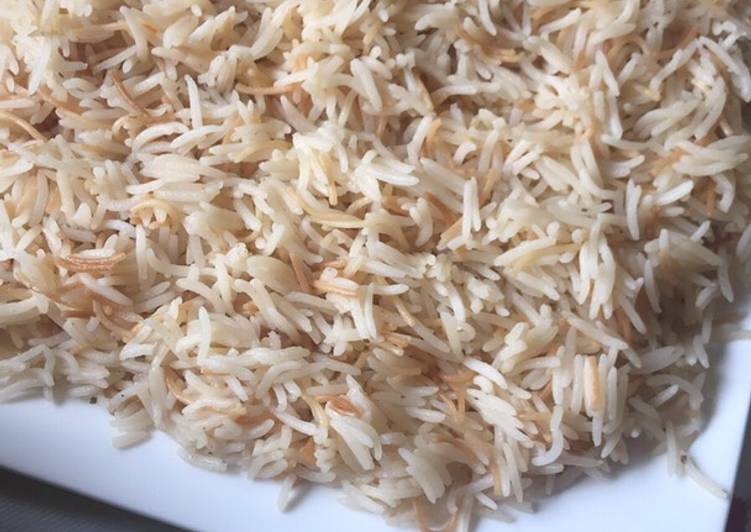 أرز مفلفل بالشعيرية على الطريقة اللبنانية 🥰