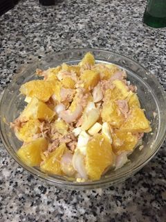 Una foto de Ensalada de naranja