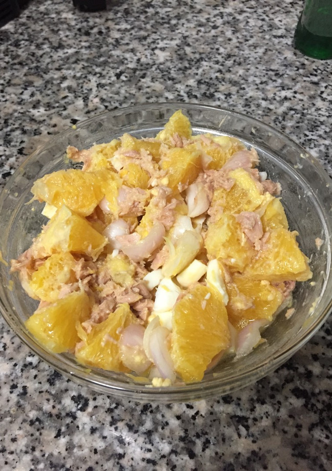 Una foto de Ensalada de naranja