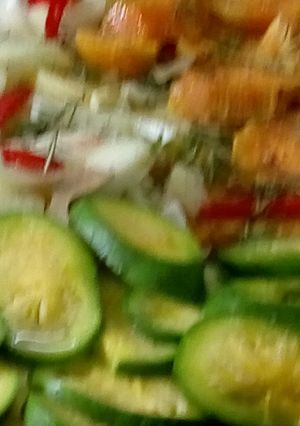 Una foto de Verduras al horno