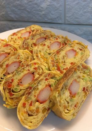 Foto resep Telur gulung crabstick