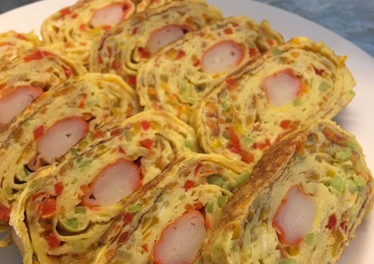 Cara Gampang Menyiapkan Telur gulung crabstick Anti Gagal