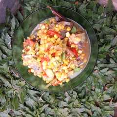 A picture of Tumis Peda Jagung Pete.