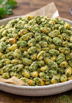 掛霜香菜花生 的食譜成品照片