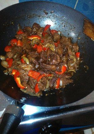 Foto resep Daging sapi lada hitam