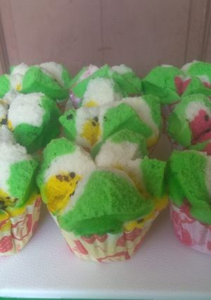 Foto resep Bolu kukus semangka mekar (no soda)