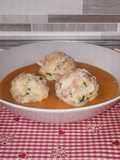 Canederli allo speck con vellutata di zucca