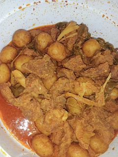 Foto resep Rendang daging kentang