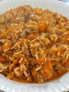 Una foto de Guiso de arroz express
