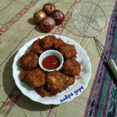 Onion Fritters A picture of Onion Fritters.