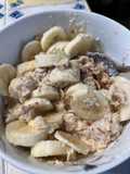 Oatmeal with Almond Milk and Banana 🍌