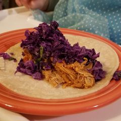 A picture of Chicken tacos.