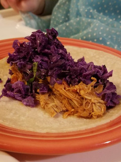 A picture of Chicken tacos.