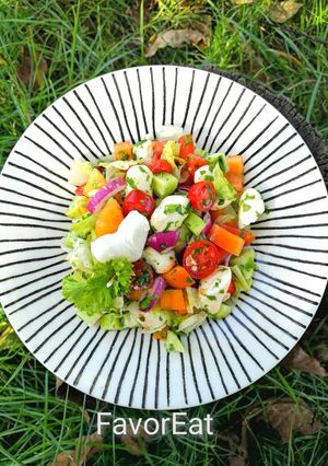 Mozzarella saláta 🥗 recept fotója