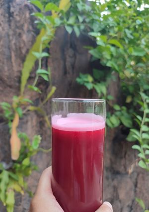Foto resep Jus Buah Bit, Nanas, dan Strawberry