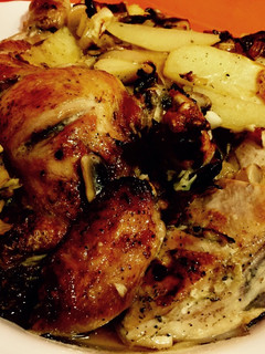 Una foto de Pollo asado a la cerveza y miel