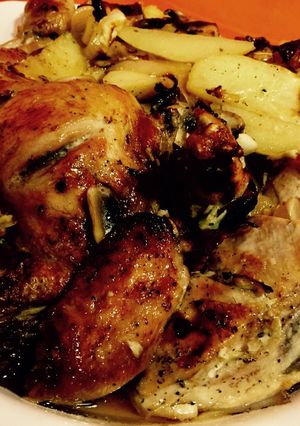 Foto principal de Pollo asado a la cerveza y miel