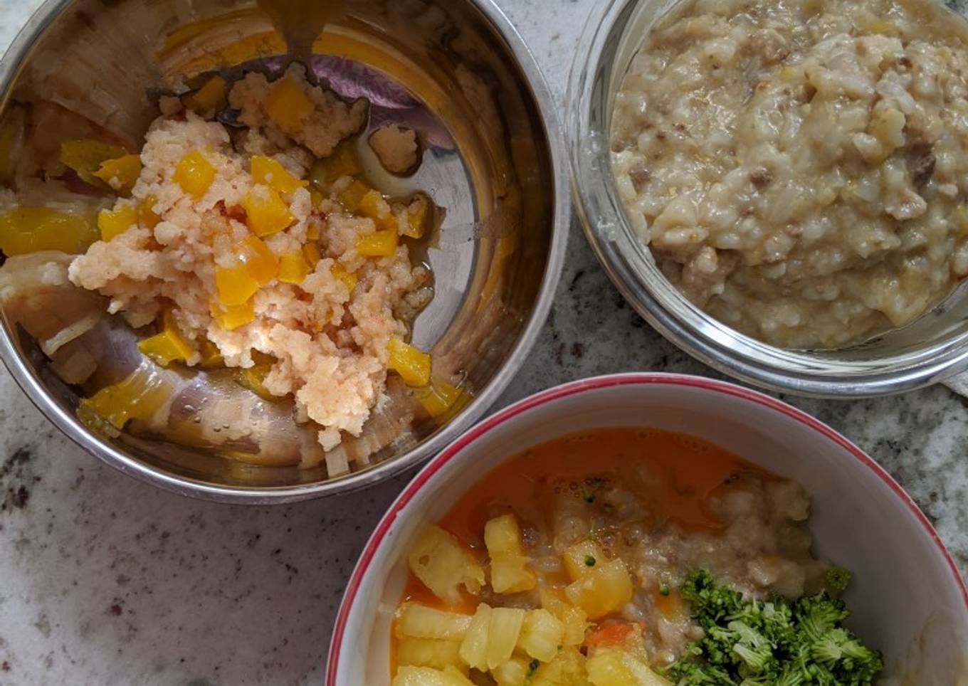 Mpasi 6m+ nasi goreng nanas bubur