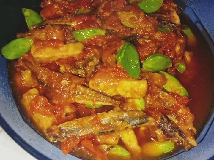 Easy Steps Prepare Recipes Sambel petai ikan asin the Delicious Perfect.