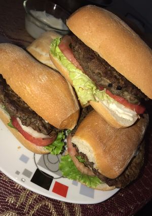 Una foto de Hamburguesa de lentejas con Atún