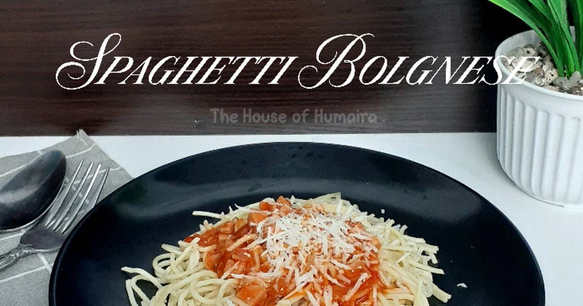 Resep Spaghetti Bolognese oleh The House of Humaira Cookpad