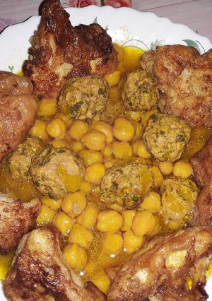 صورة لوصفة طاجين الشوفلور بالكفتة