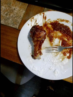 A picture of Barbecued chicken.