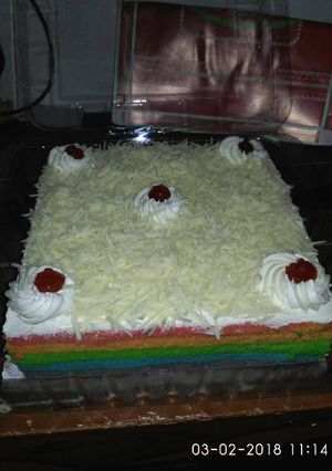 Foto resep Rainbowcake kukus