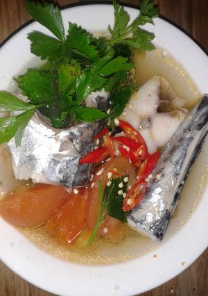 Hình của món Cá Thu Nấu Ngót.