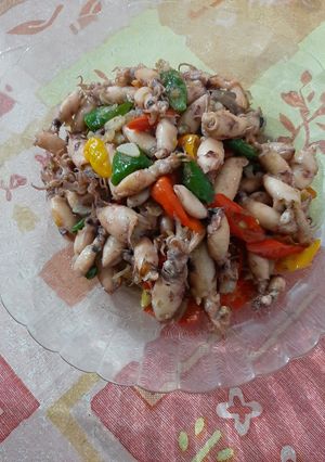 Foto resep Tumis baby cumi asin pedas