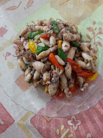 Resep Tumis baby cumi asin pedas, Lezat