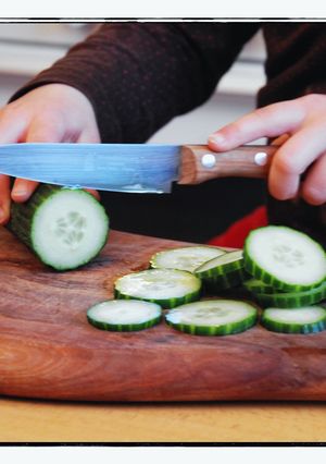 A picture of Sweet cucumber salad.