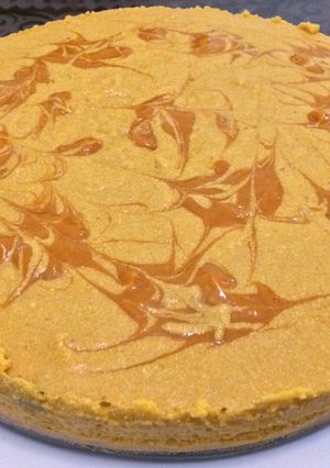 A picture of Mango cheesecake.