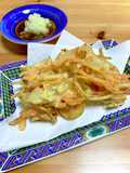 Kakiage: Carrot, Burdock Root, and Onion Tempura