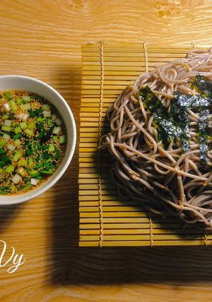 Hình của món Mì soba lạnh.