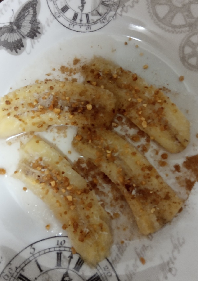 Una foto de Plátano flambeado