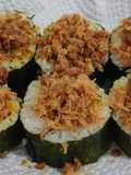 Pork floss shrimp roll