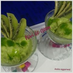 A picture of Kiwi ice cream.