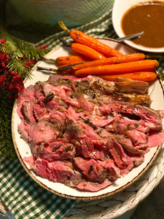 Una foto de Roast beef a baja temperatura